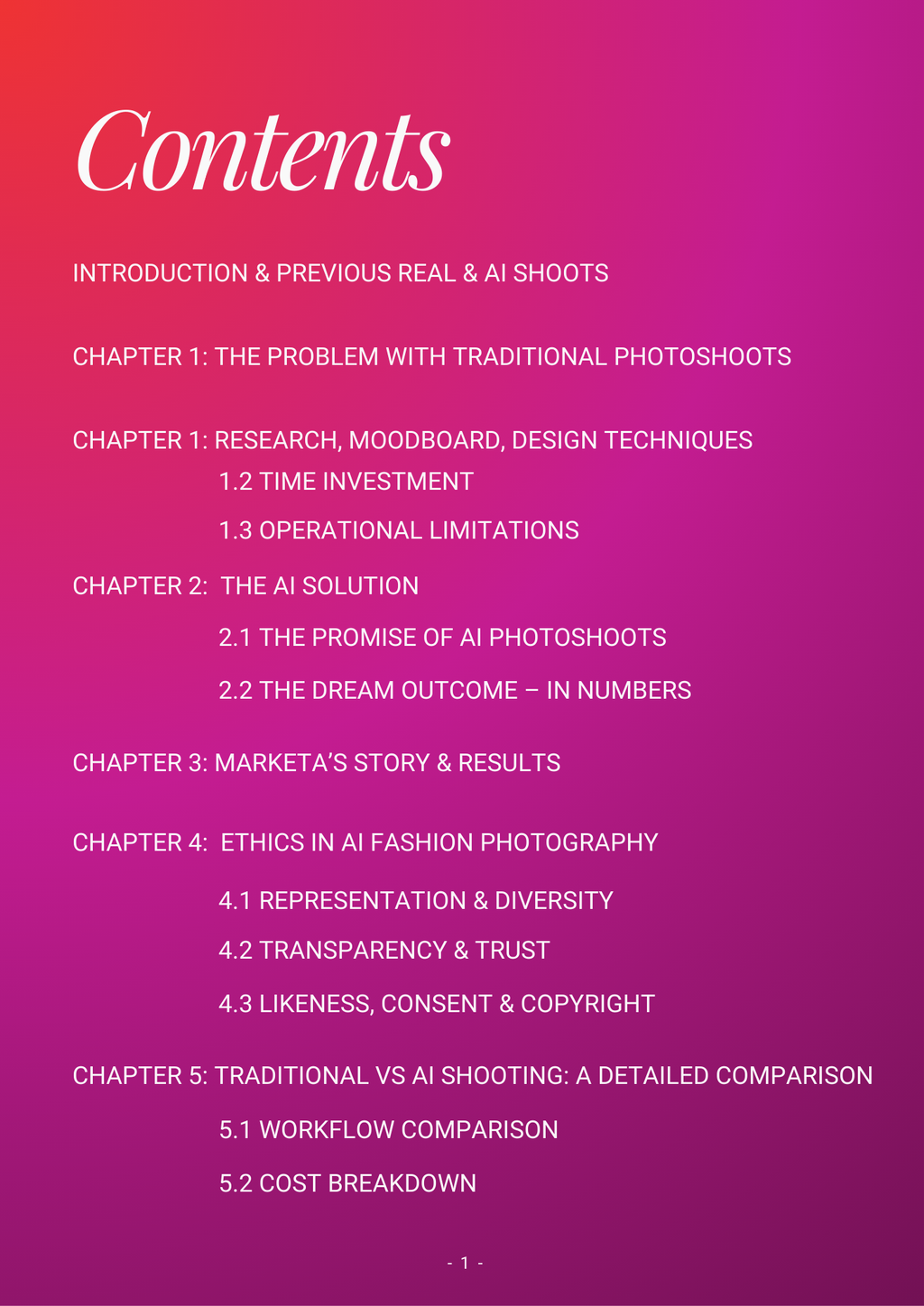 AI Fashion Photoshoot Guide (E-Book)